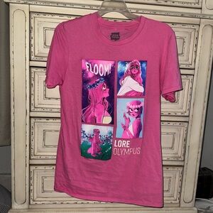 Webtoon Lore Olympus Persephone Pink Graphic Tee